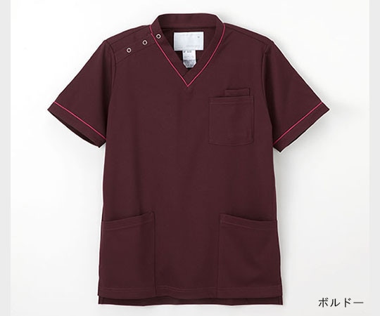ナガイレーベン 男女兼用スクラブ ボルドー SS RF5032 1枚（ご注文単位1枚）【直送品】