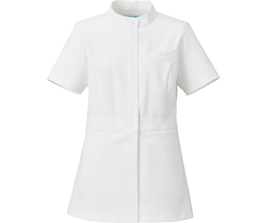 KAZEN レディスジャケット半袖 ホワイト S KZN310-10 1枚（ご注文単位1枚）【直送品】