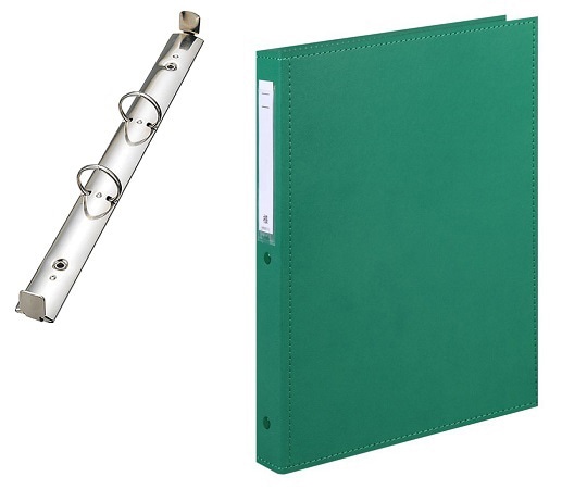 LIHITLAB カルテブック A4・2穴・スタンダード ライトグリーン CY4-2L-4 1冊（ご注文単位1冊）【直送品】