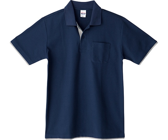 トムス ベーシックレイヤードポロシャツ ネイビー×グレー SS 195BYP 1着（ご注文単位1着）【直送品】