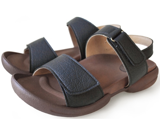 リゲッタ バックベルト付グミサンダル ブラック L（24.0~24.5） R279-BLK-L 1足（ご注文単位1足）【直送品】