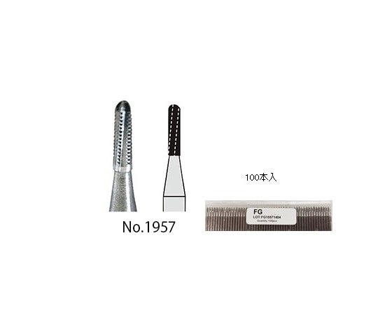 マイクロテック マイクロカーバイドバーGM No.1957 100本入 no000016 1セット（ご注文単位1セット）【直送品】