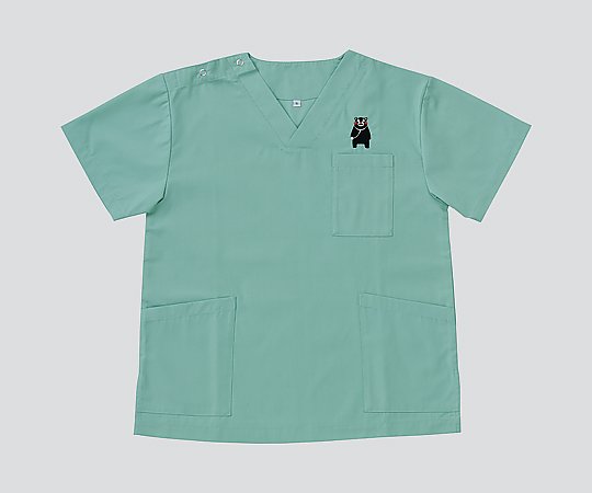 ディーフェイズ cくまモンスクラブ （右肩ドットボタン留め/両脇スリット） エメラルドグリーン/LL DS2001K LL 1枚（ご注文単位1枚）【直送品】