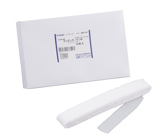 オオサキメディカル タンポンガーゼ 1号 1cm×40m 10本入 16012 1箱（ご注文単位1箱）【直送品】