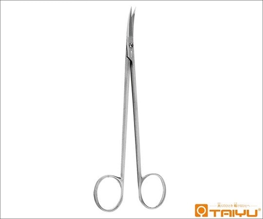 TAIYU（大祐医科工業） 血管剪刀 反 ネジ止 全長15.5cm TY-140 1本（ご注文単位1本）【直送品】