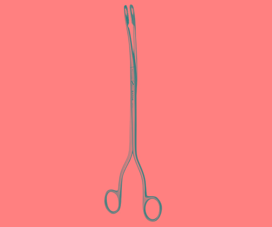 アトムメディカル 日母型胎盤鉗子 ネジ止 9mm 18709 1個(ご注文単位1個)【直送品】