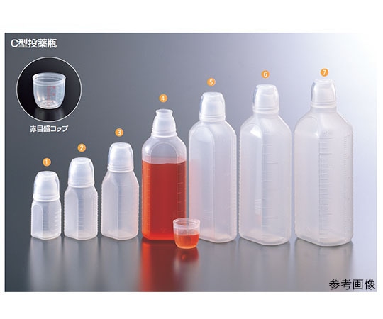 馬野化学容器 C型投薬瓶 300mL 滅菌有 1ケース（100本入） C-300 1ケース（ご注文単位1ケース）【直送品】