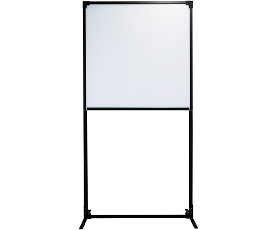 岐阜プラスチック工業 抗菌ウォール 軽量タイプ キャスター仕様 ハーフパネル ブラック FS5-1020H 1個（ご注文単位1個）【直送品】