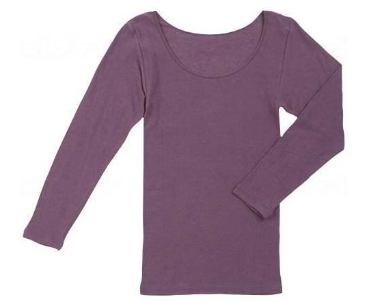 ラック産業 ふんわり着脱なめらかインナー8分袖 フリー パープル 83400132 1枚(ご注文単位1枚)【直送品】