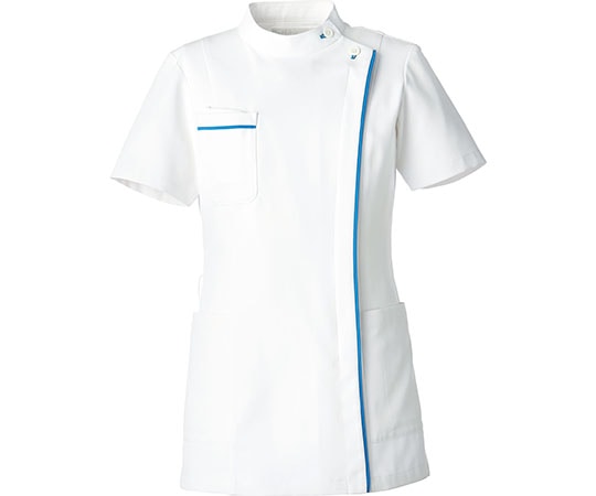 オンワード ジャケット レディス ホワイト×スカイブルー L BR-1113 1枚(ご注文単位1枚)【直送品】