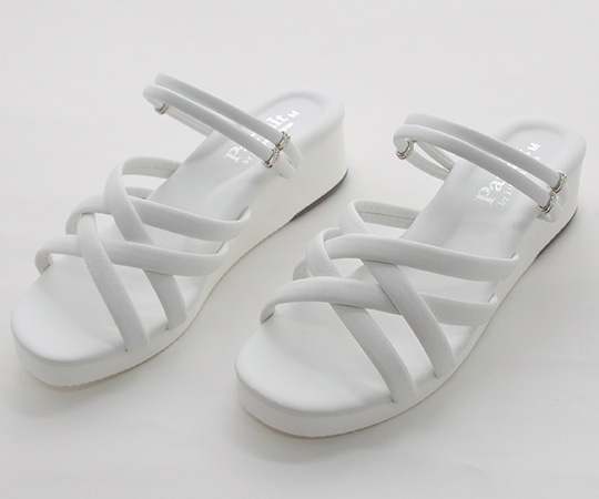 キクスイーサンダル マルチストラップ2WAYサンダル ホワイト L(23.5~24.0cm) 17003 1足(ご注文単位1足)【直送品】
