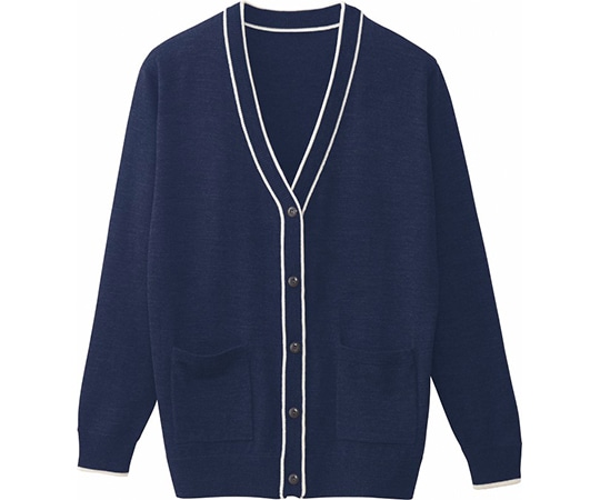 WHISEL(自重堂) カーディガン ネービー L WH90319 1枚(ご注文単位1枚)【直送品】