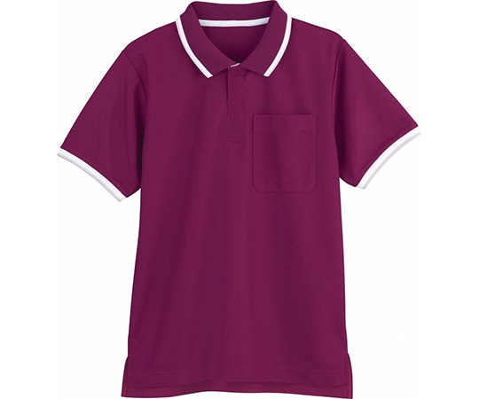 WHISEL（自重堂） 半袖ポロシャツ ワイン LL WH90318 1枚（ご注文単位1枚）【直送品】