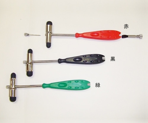 アズワン カラー打診器 バックハンマー式 赤 1本(ご注文単位1本)【直送品】