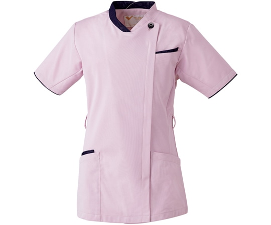 ミドリ安全 作業服 メディカルウェア ベルデクセル スクラブ VEM505上 パウダーピンク LLサイズ VEM505-UE-LL 1着(ご注文単位1着)【直送品】