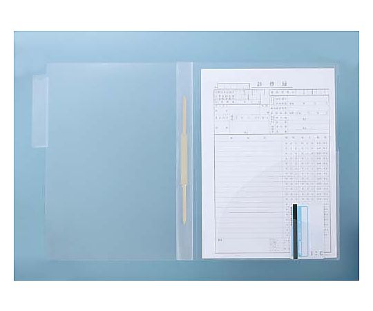 ハピラ タテ型カルテホルダー(ファスナー付)50枚 KHTF50 1パック(ご注文単位1パック)【直送品】