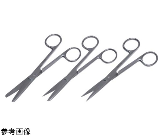 日本フリッツメディコ 一般外科剪刀 ネジ止 16cm 直 両鈍 E220-115 1本（ご注文単位1本）【直送品】