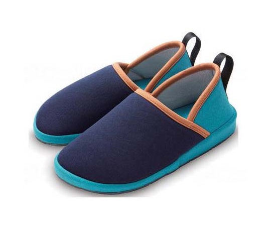 ホンシュ Rakudesu室内用サポートシューズ ネイビー S NJ1158L32S 1足(ご注文単位1足)【直送品】