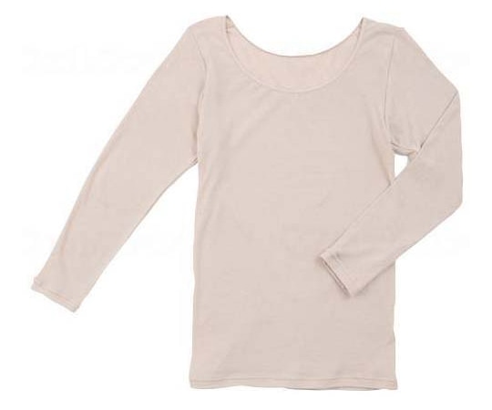 ラック産業 ふんわり着脱なめらかインナー8分袖 フリー ベージュ 83400112 1枚（ご注文単位1枚）【直送品】