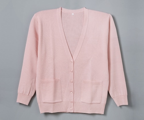 ディーフェイズ 抗ピル貼りポケ付カーディガン ピンク M D-1011 1枚(ご注文単位1枚)【直送品】