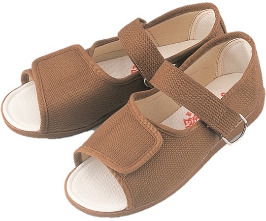 マリアンヌ製靴 足元応援 シューズ 茶 23.0cm W503 1足(ご注文単位1足)【直送品】