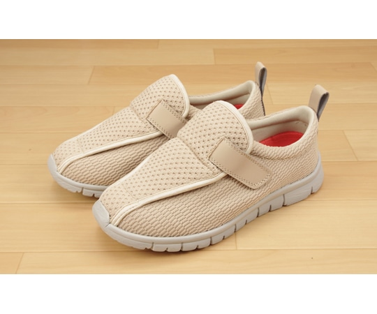 マリアンヌ製靴 ストレッチニットシューズ ベージュ M（23.0~23.5cm） W760 1足（ご注文単位1足）【直送品】