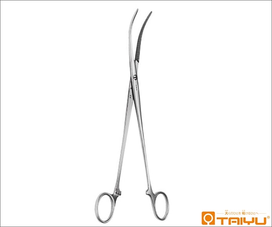 TAIYU（大祐医科工業） 肺切ケリー鉗子 強弯形 無鈎 ネジ止 全長22cm TY-441-2 1本（ご注文単位1本）【直送品】