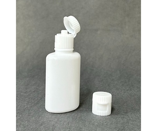 馬野化学容器 ワンタッチキャップ 滴下容器 小判 30mL 乳白 100個 7-10 1袋（ご注文単位1袋）【直送品】