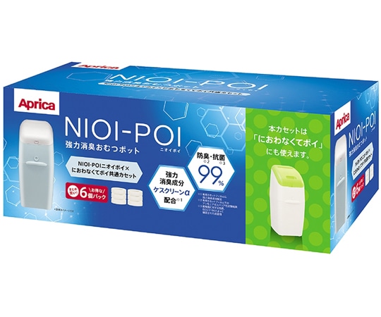 アップリカ ニオイポイ×におわなくてポイ共通カセット 1ケース（6個×4パック入） 2195794 1ケース（ご注文単位1ケース）【直送品】