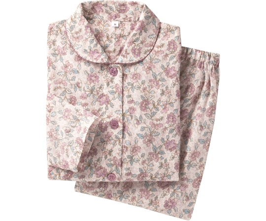 セルヴァン 綿100%ダブルガーゼパジャマ ピンク系 LL 049230404 1枚（ご注文単位1枚）【直送品】