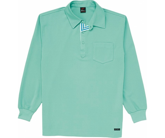 WHISEL（自重堂） 長袖ポロシャツ エメラルド SS 85204 1枚（ご注文単位1枚）【直送品】