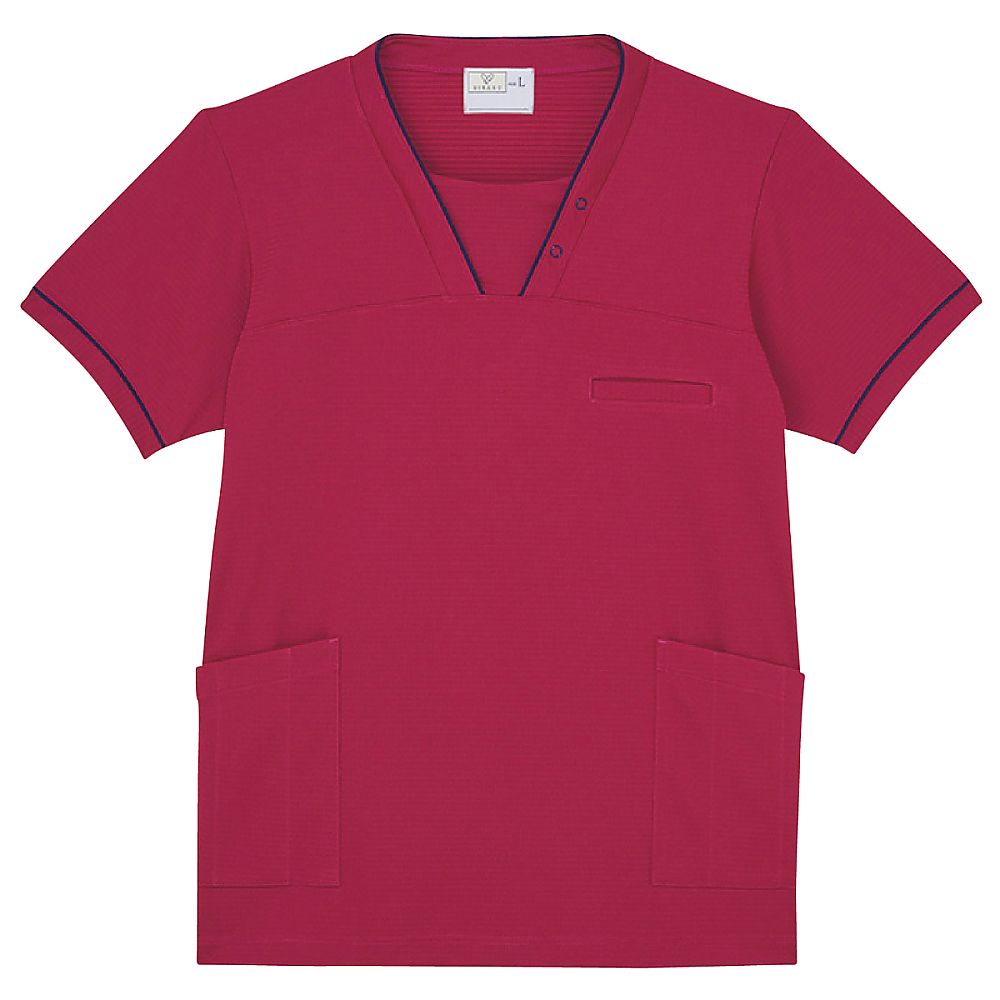 KIRAKU（トンボ） ケアスクラブ バーガンディー 4L（身丈82cm） CR216-15 4L 1枚（ご注文単位1枚）【直送品】