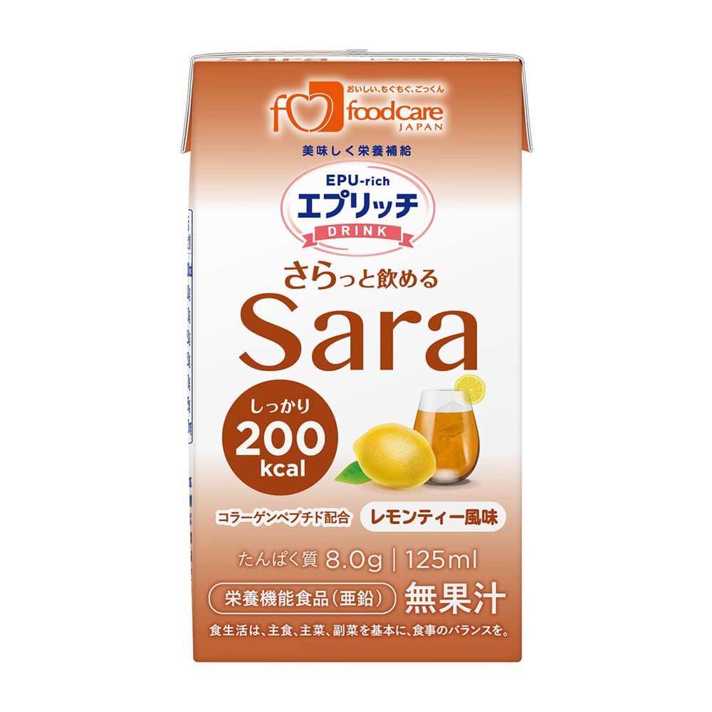 フードケア エプリッチドリンクSara レモンティー風味 1箱(24本入) 1箱(ご注文単位1箱)【直送品】