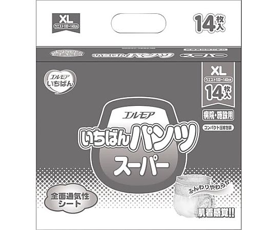 カミ商事 エルモアいちばん パンツスーパー XL14枚 452121 1パック（ご注文単位1パック）【直送品】