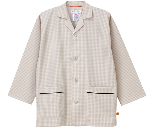 ナガイレーベン 男女兼用患者衣パジャマ型 ベージュ L FG-1516 1枚（ご注文単位1枚）【直送品】