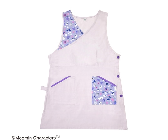 セントレディス ムーミンエプロン KOBANA パープル ST-IM0057 1枚(ご注文単位1枚)【直送品】