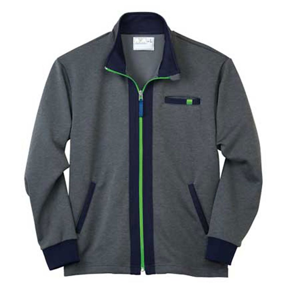 KIRAKU(トンボ) ジャケット グレーモク×ライム S(身丈65cm) CR176-37 S 1枚(ご注文単位1枚)【直送品】