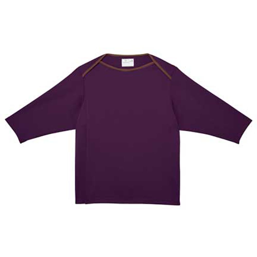 KIRAKU（トンボ） 前開き検診用シャツ バイオレット S（身丈65cm） CR845-80 S 1枚（ご注文単位1枚）【直送品】