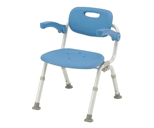 パナソニックエイジフリー シャワーチェアミドルSPおりたたみN（ユクリア） ワンタッチ開閉 あり ブルー PN-L41821A 1台（ご注文単位1台）【直送品】