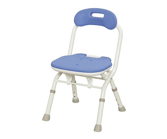 アロン化成 折りたたみシャワーベンチFC（背付）ブルー 536-060  1台（ご注文単位1台）【直送品】