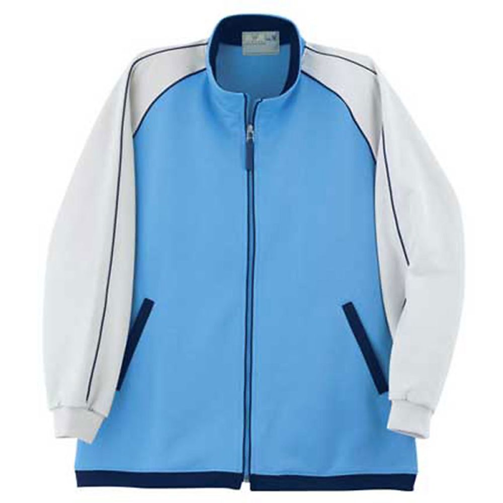 KIRAKU（トンボ） ケアワークシャツ ブルー 4L（身丈80cm） CR082-75 4L 1枚（ご注文単位1枚）【直送品】