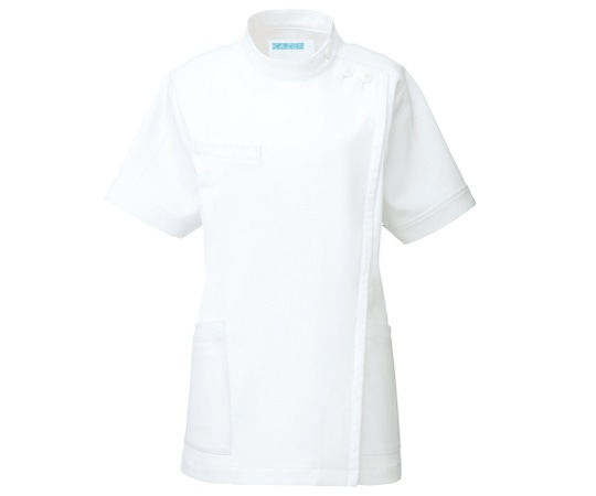 KAZEN レディスジャケット半袖 白 4L 263-20 4L 1枚（ご注文単位1枚）【直送品】