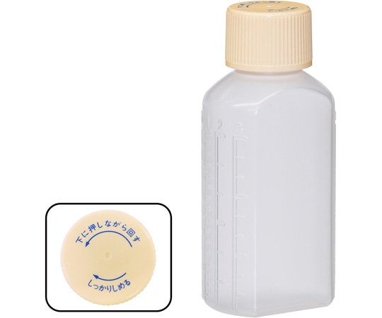 金鵄製作所 マーカー投薬瓶 100mL セーフティキャップ 1箱（120本入） B45A0-00000 1箱（ご注文単位1箱）【直送品】