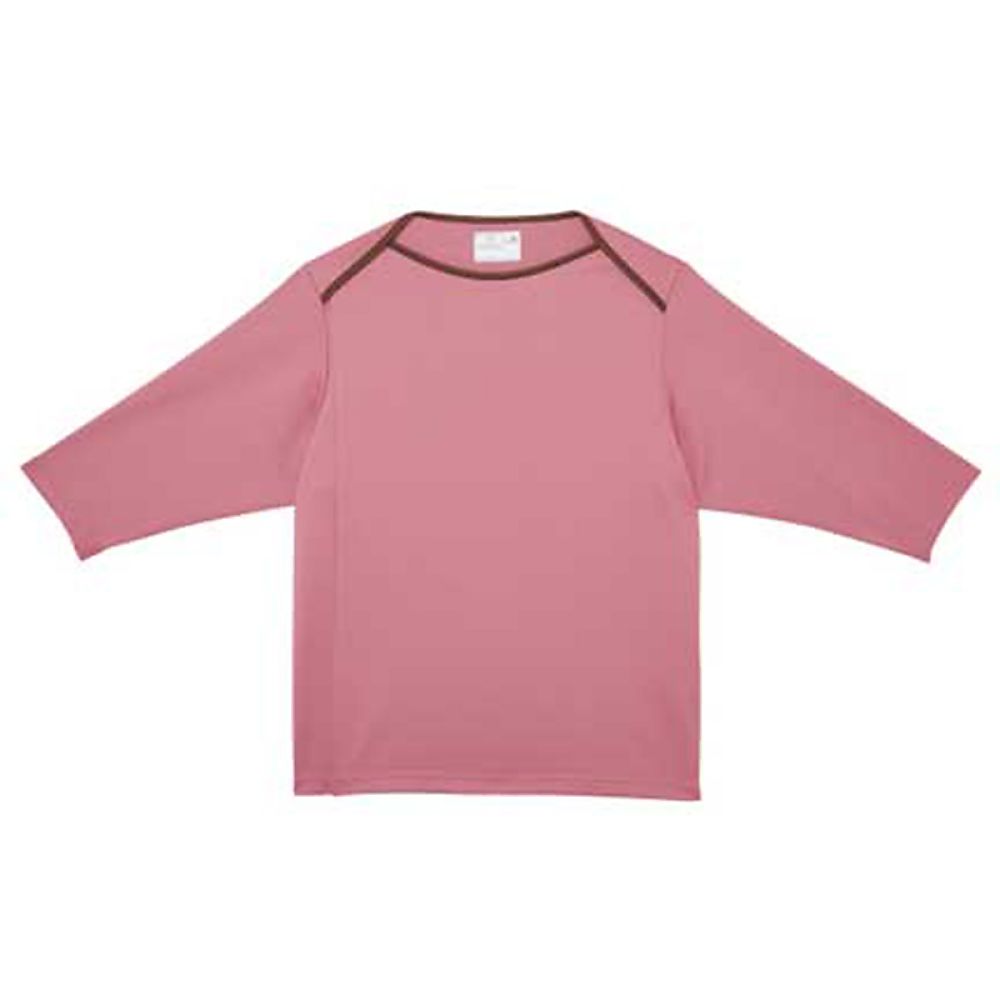 KIRAKU（トンボ） 前開き検診用シャツ ピンク M（身丈68cm） CR845-13 M 1枚（ご注文単位1枚）【直送品】