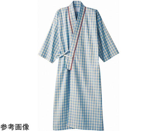 住商モンブラン 患者衣 兼用 8分袖 サックス/ベージュ L 59-411 L 1枚（ご注文単位1枚）【直送品】