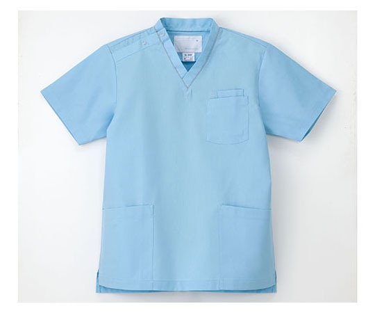 ナガイレーベン 男女兼用上衣 ライトブルー LL SL5092 1枚（ご注文単位1枚）【直送品】