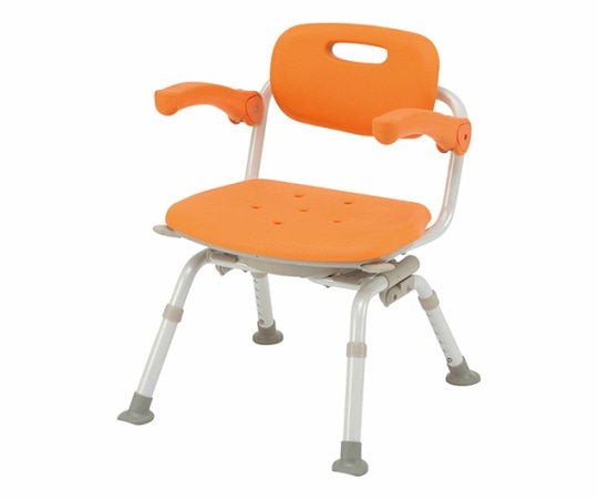 パナソニックエイジフリー シャワーチェアミドルSP回転おりたたみN ユクリア オレンジ PN-L41221D 1個（ご注文単位1個）【直送品】