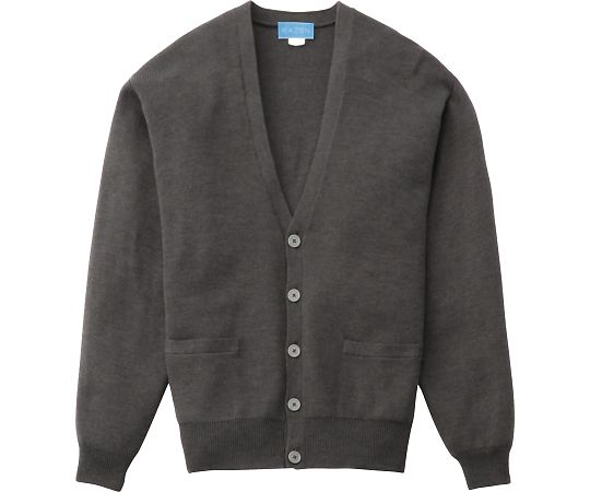 KAZEN メンズカーディガン グレー 3L 203-19 3L 1枚（ご注文単位1枚）【直送品】