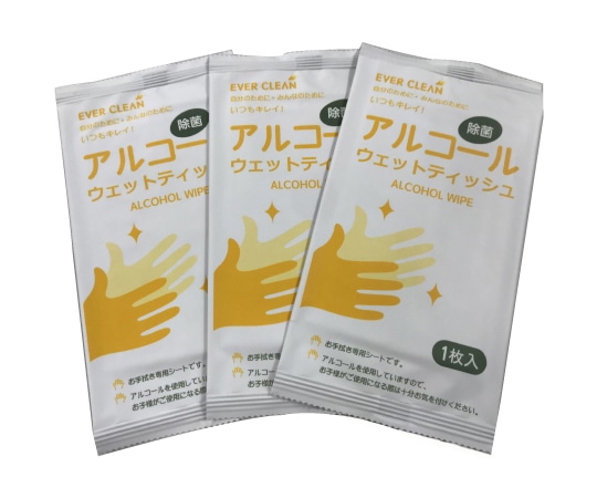 エバーグローリー アルコールウェットティッシュ 100枚×20袋入（1袋包装） 119-0160148 1ケース（ご注文単位1ケース）【直送品】
