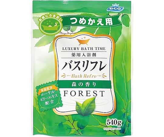 ライオンケミカル バスリフレ薬用入浴剤つめかえ用森の香り540g 227736 1個（ご注文単位1個）【直送品】